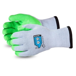 10-Gauge Cotton/Poly Knit Glove with Hi-Viz Latex Palm Lined with Punkban™