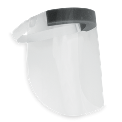 Disposable Copolyester  Face Shield with Foam  Padding and Elastic Strap