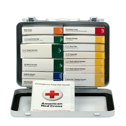 25 Person 16 Unit First Aid Kit, Metal Case