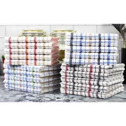 Kitchen Scrubber Dish Cloth Set in Multi-color Plaids