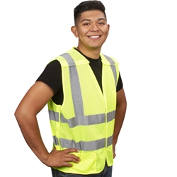 Breakaway Safety Vest, Type R, Class 2, Mesh - Hourly Employees
