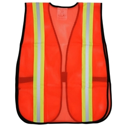 Orange Traffic Vest S/O Stripe