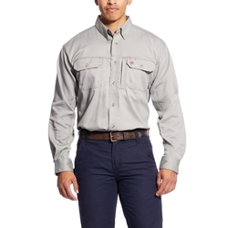 Silver FR Solid Vent Work Shirt
