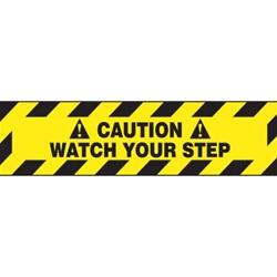 Slip-Gard™ Border Floor Sign: Caution Watch Your Step