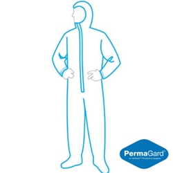PermaGard II Coverall with attached hood and boot