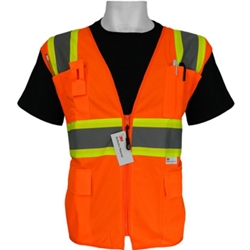 Surveyors Class 2 orange Mesh Vest