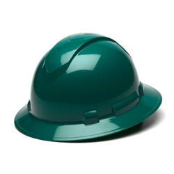 Ridgeline Full Brim Class E Green Hard Hat