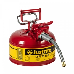1-Gal. AccuFlow™ steel safety can w/ 5/8" hose Red