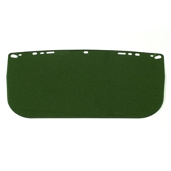Flat acetate visor Dark Green