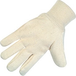 Cotton/Canvas Knit Wrist Wing Thumb Glove