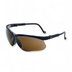 Uvex Genesis Black Frame Gray Lens Safety Glass