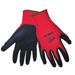 Tsunami Grip™ Mach Finish on red nylon Glove