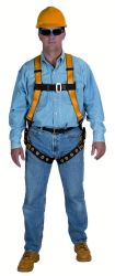 Full-body harness w/ back hip D-rings & tongue-buckle legs